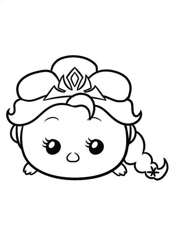 Princess Tsum Tsum Coloring Pages