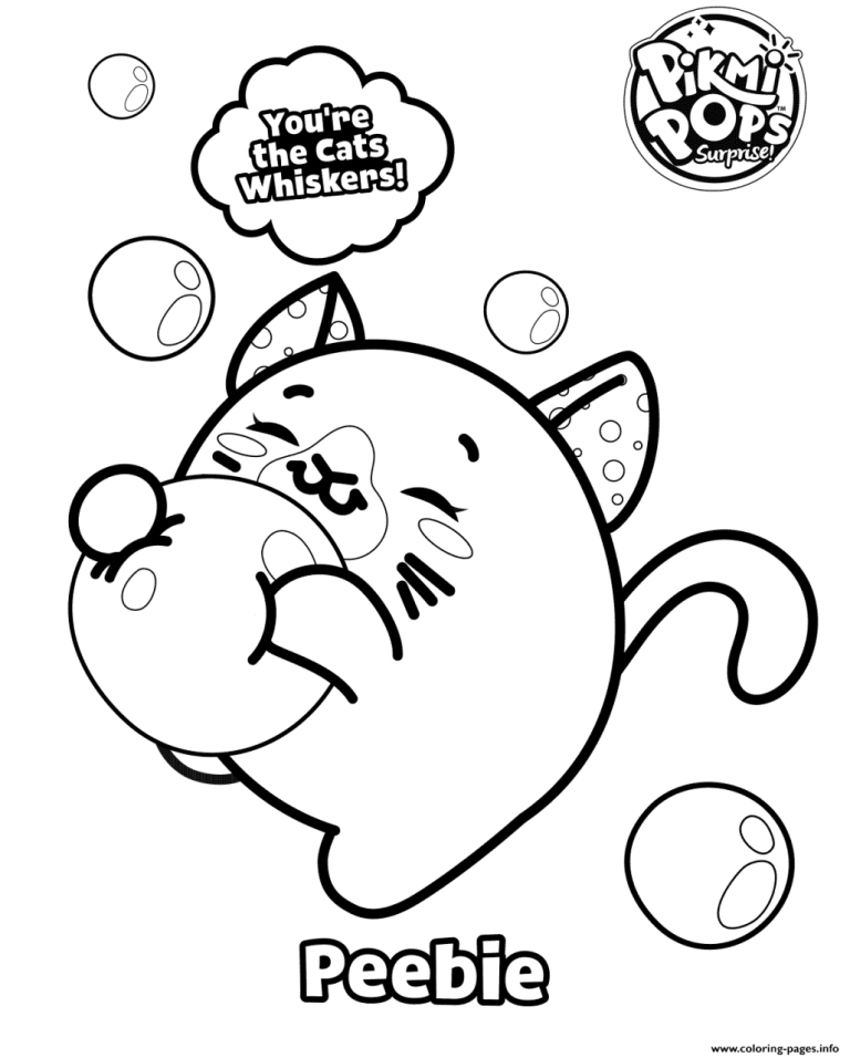 Hatchimal Pikmi Pops Coloring Pages