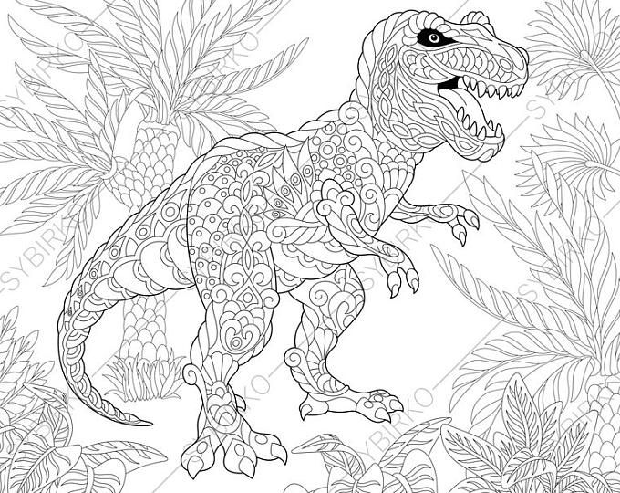 Dinosaur Coloring Pages For Adults