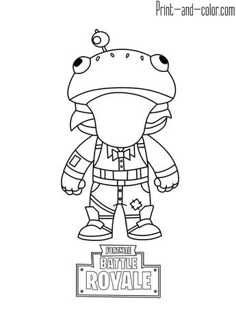 Fortnite Gingerbread Man Coloring Pages