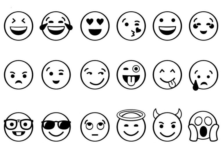 Emoji Coloring Pages To Print