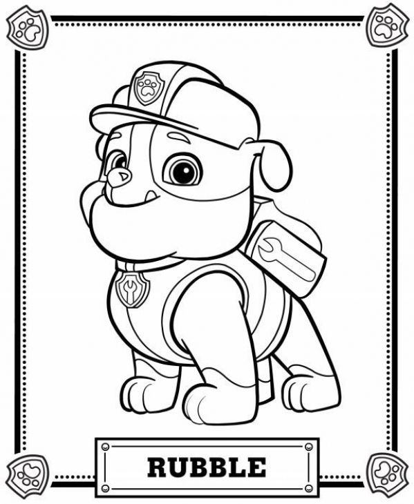 Chase Paw Patrol Printable Coloring Pages