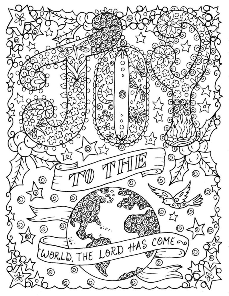 Christian Christmas Coloring Pages