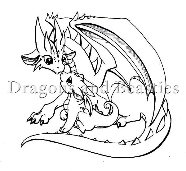 Baby Dragon Coloring Pages