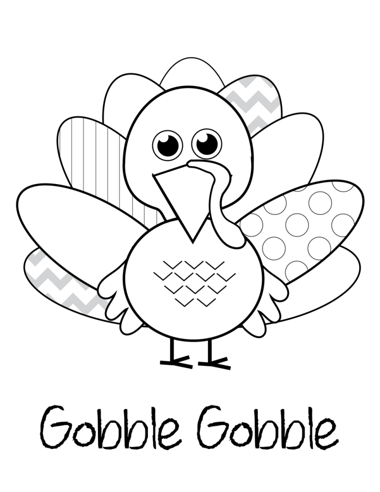 Turkey Coloring Pages Pdf