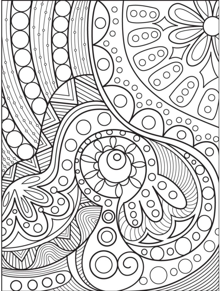 Pattern Coloring Pages Abstract