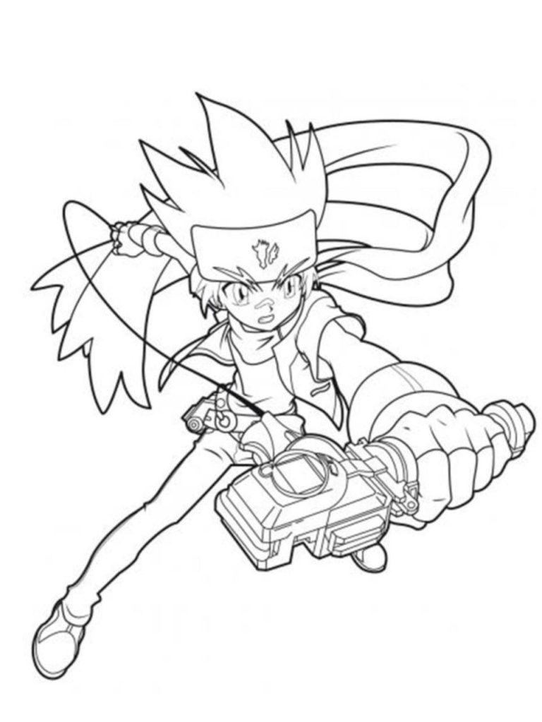 Beyblade Coloring Pages Valt