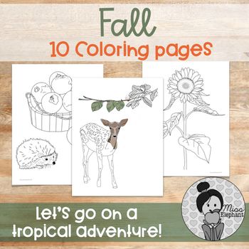Mindfulness Colouring For Kids Autumn