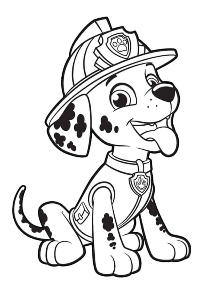 Paw Patrol Pictures To Print And Colour