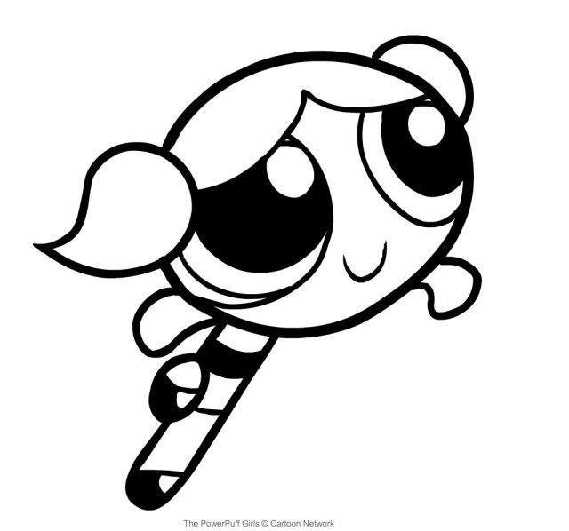Powerpuff Girls Coloring Pages Bubbles