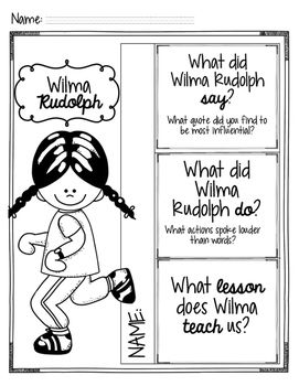 Wilma Rudolph Coloring Pages