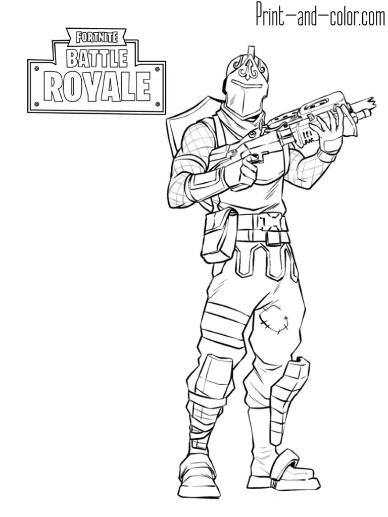 Fortnite Coloring Pages Renegade Raider