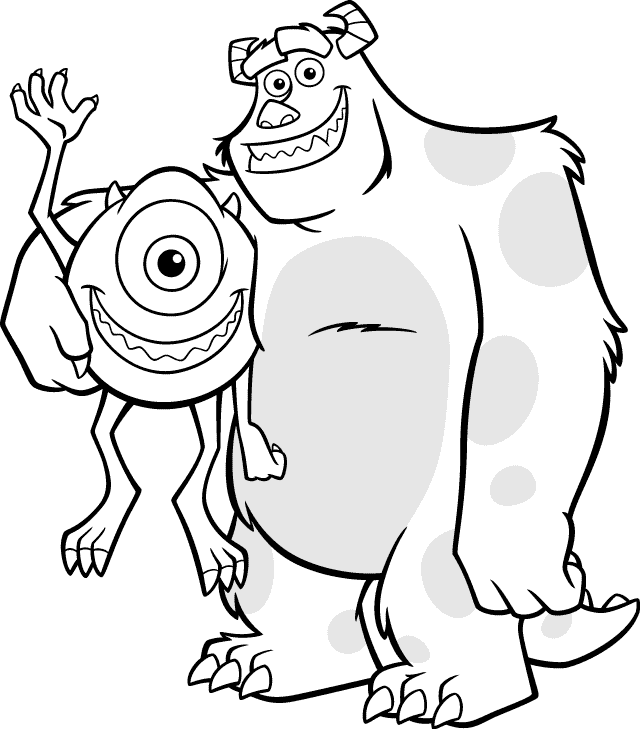 Monsters Inc Coloring Pages Free