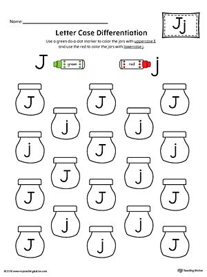 Identifying Letter J Worksheets For Preschool