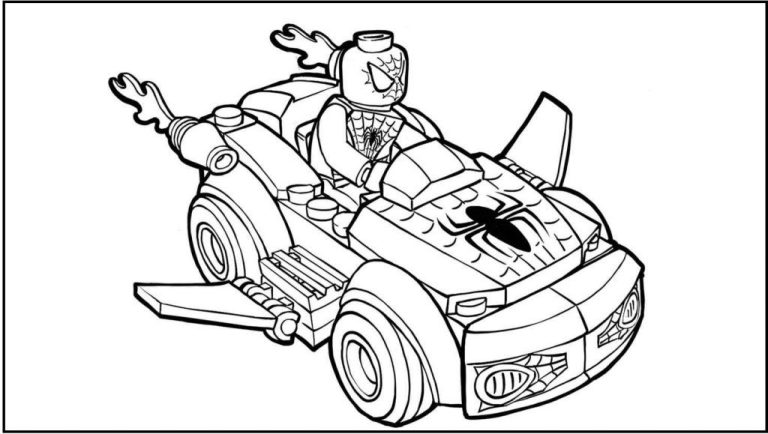 Infinity War Lego Spiderman Coloring Pages