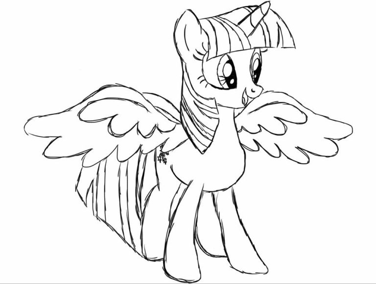 Baby Alicorn Coloring Pages