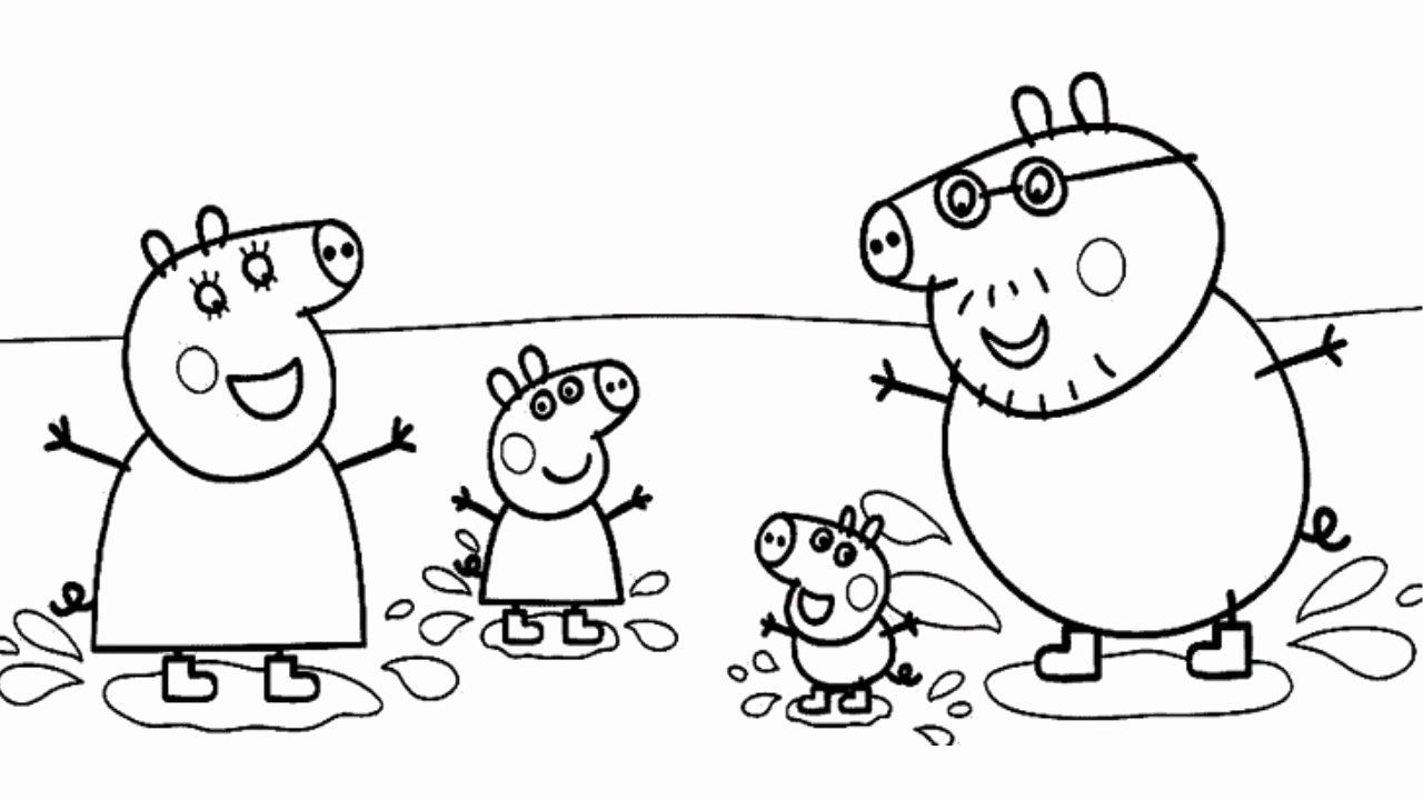 Peppa Pig Coloring Pages For Kids