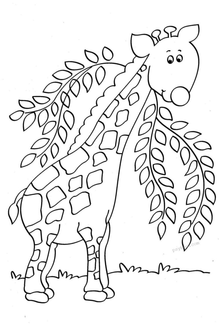 Giraffe Coloring Pages Pdf
