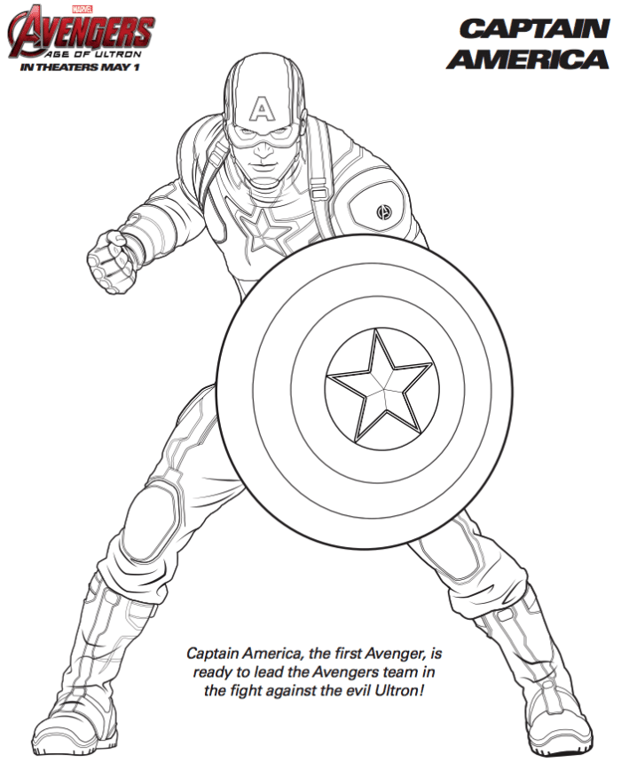 Captain Marvel Coloring Pages For Kids