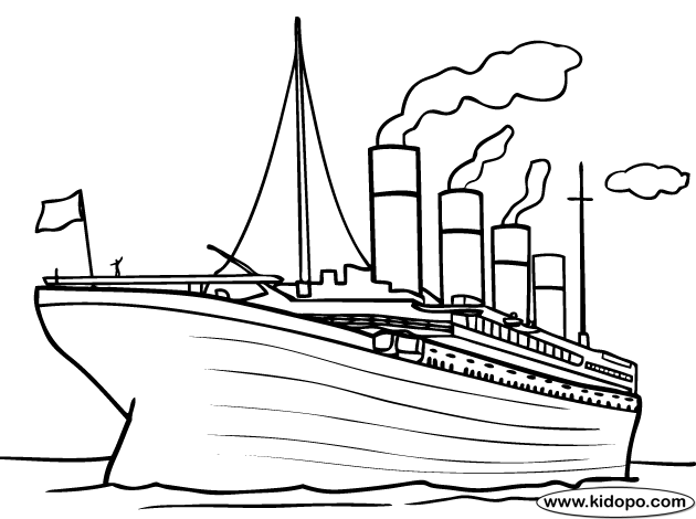 Titanic Coloring Pages To Print