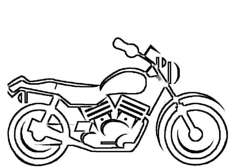 Motorcycle Coloring Pages Boys