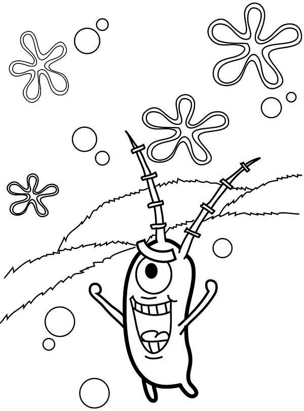 Spongebob Coloring Pages Plankton
