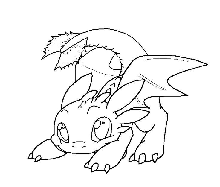 Night Fury Toothless Coloring Pages
