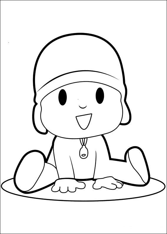 Halloween Pocoyo Coloring Pages