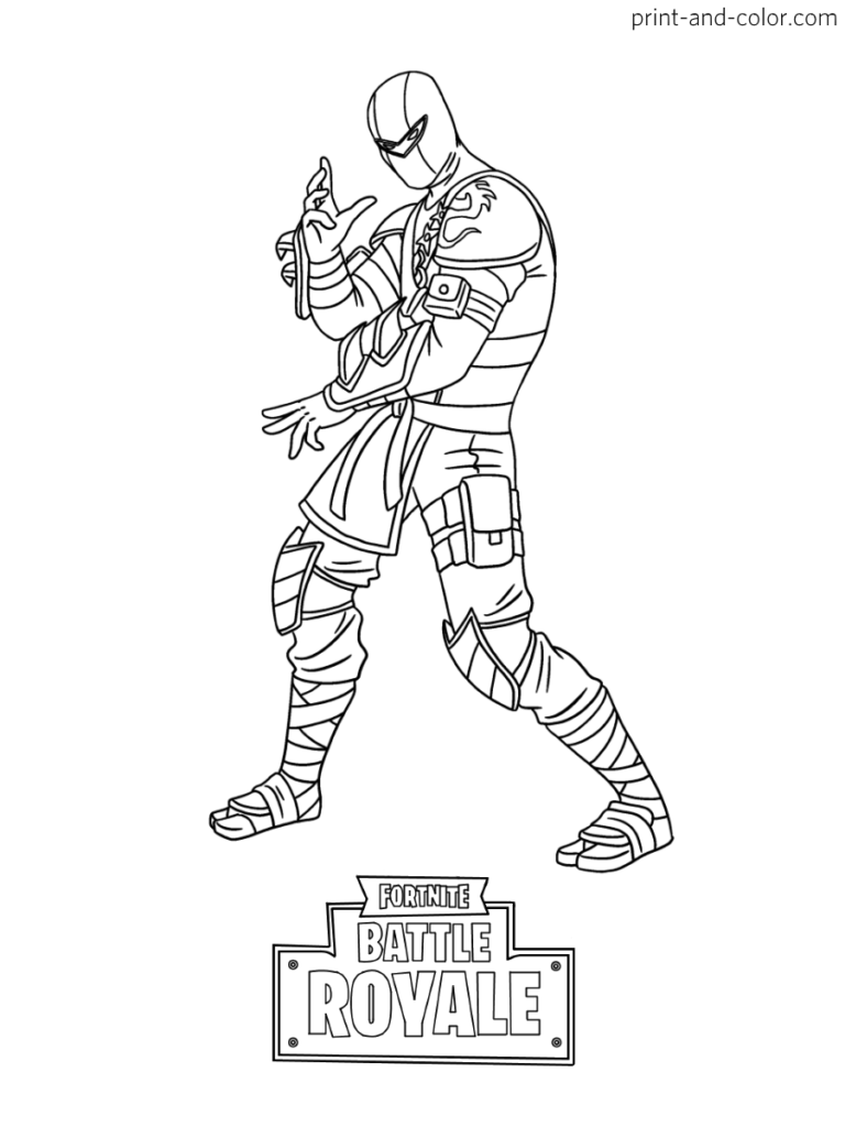 Fortnite Coloring Page