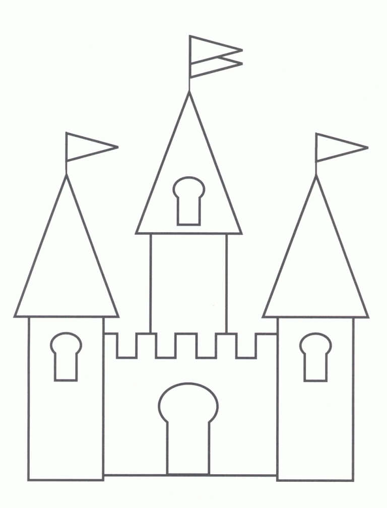 Castle Coloring Pages Printable