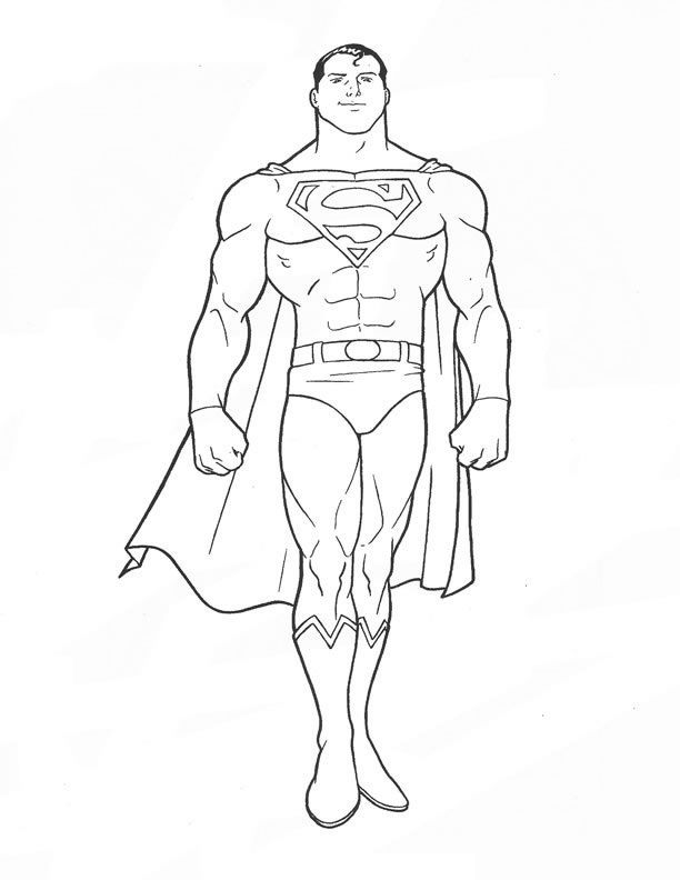Superman Coloring Pages Free
