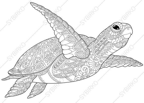 Sea Turtle Coloring Page Pdf