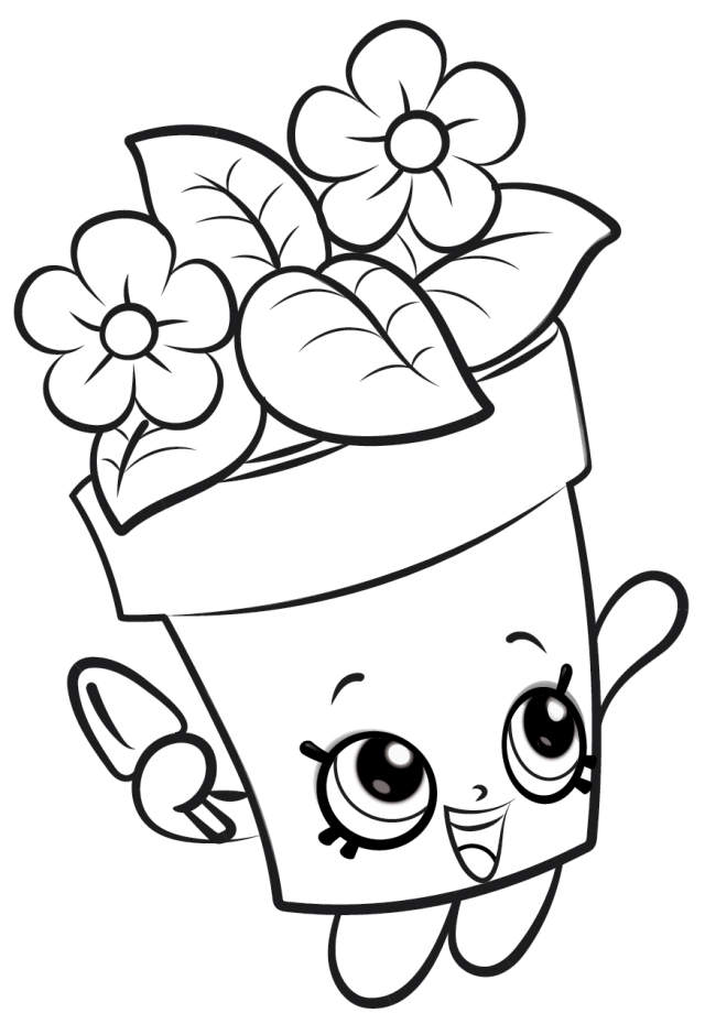 Shopkin Coloring Pages Easy