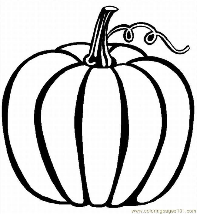 Pumpkin Coloring Pages Easy