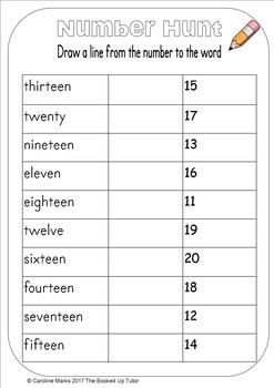 Spelling Writing Numbers In Words Worksheets Grade 1 Pdf