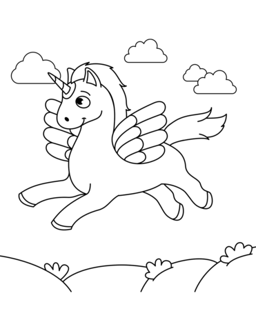 Cute Alicorn Coloring Pages