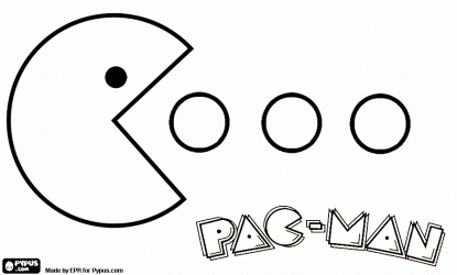 Printable Pacman Coloring Pages