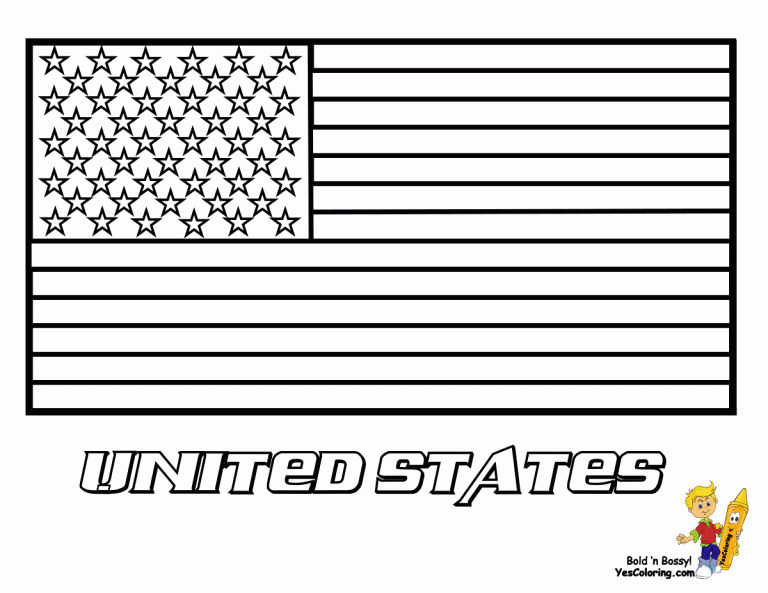 Flag Coloring Pages For Kids