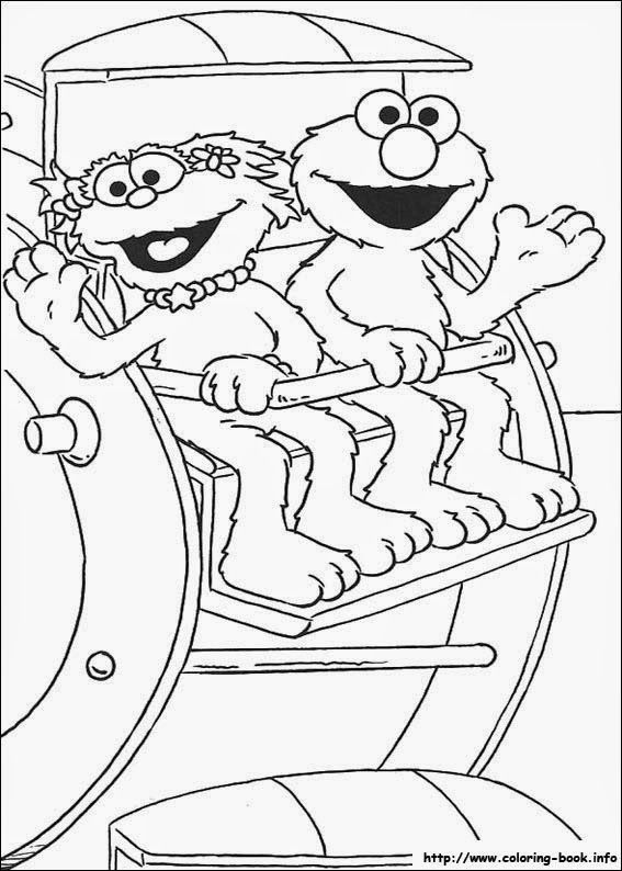 Sesame Street Coloring Pages Elmo