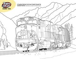 Train Coloring Pages For Adults