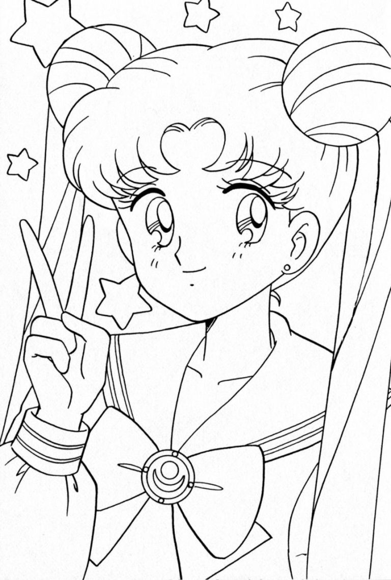 Sailor Moon Coloring Pages Cute