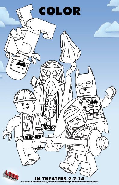Lego Movie Coloring Pages Printable