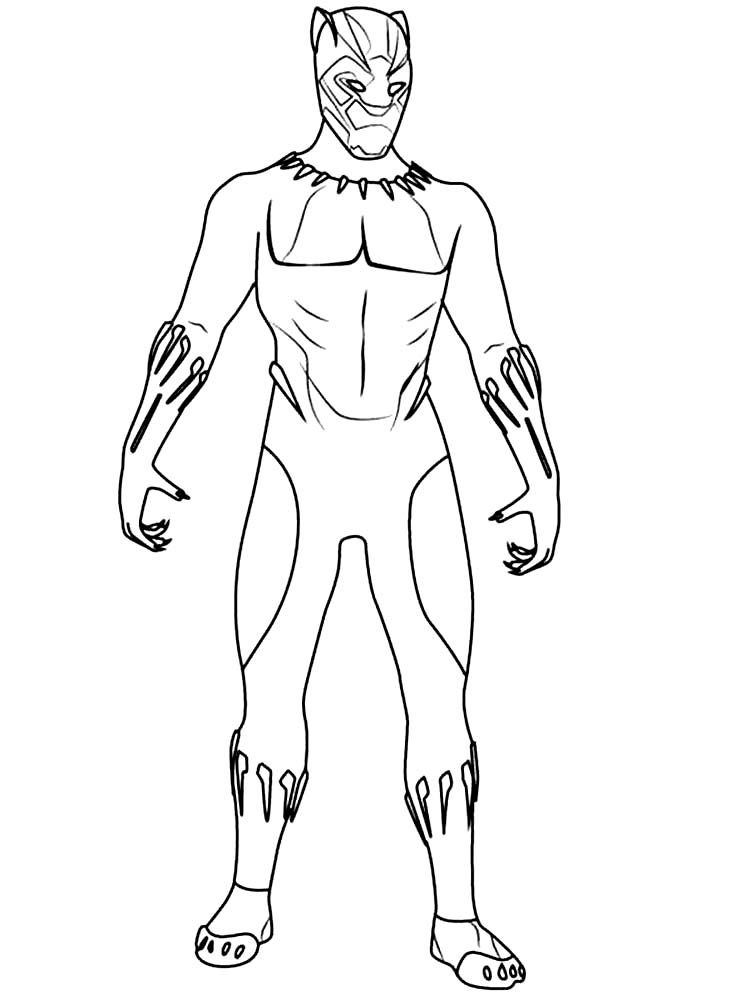 Black Panther Coloring Pages Full Body