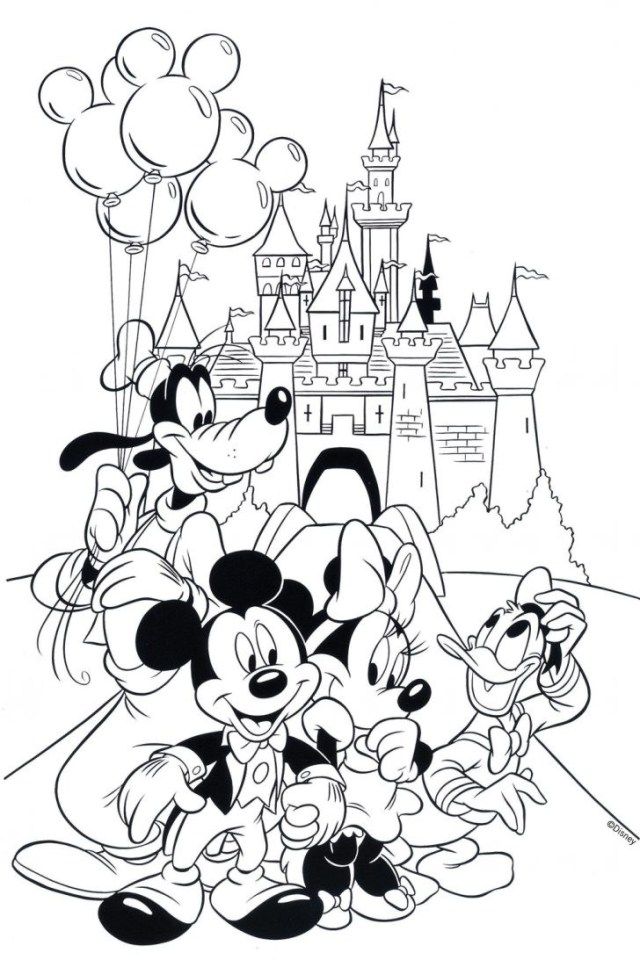 Disney Mickey Coloring Pages