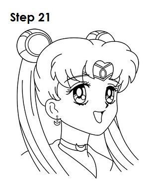 Sailor Moon Coloring Pages Simple