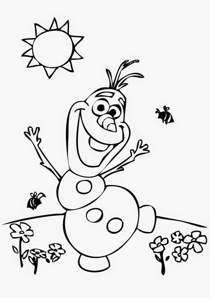 Olaf Coloring Pages Frozen