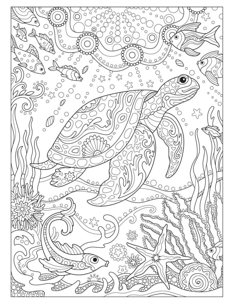Mandala Colouring Pages Turtle