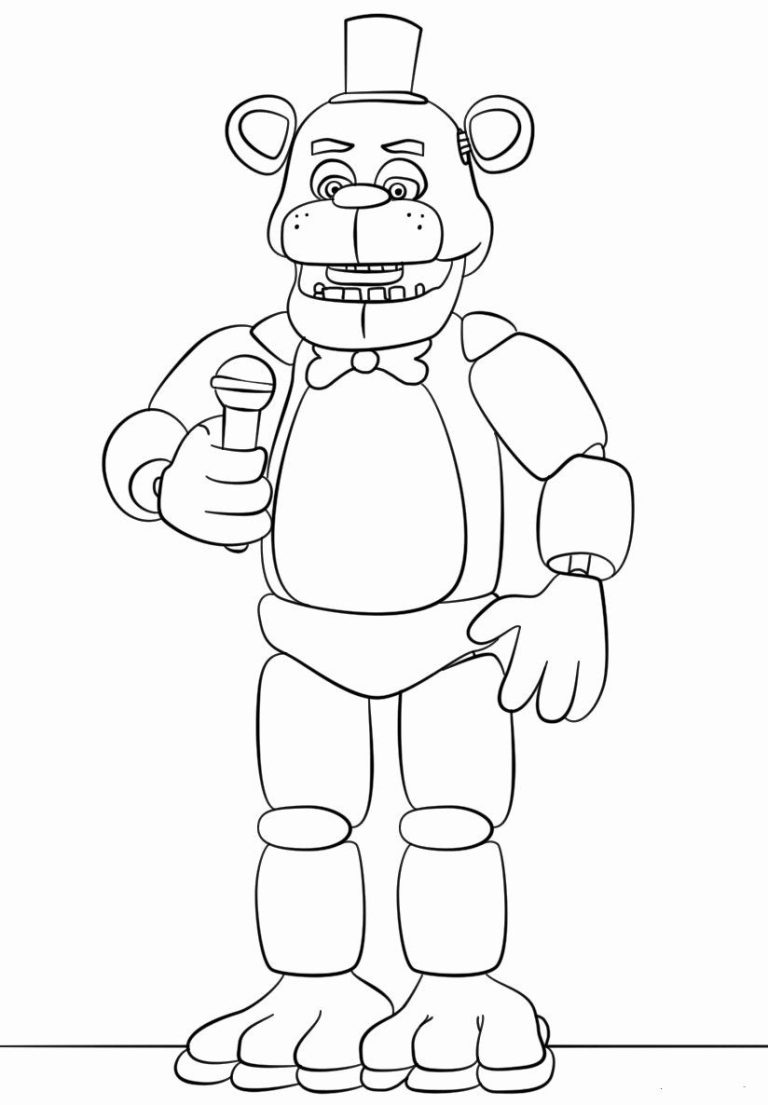 Fnaf Coloring Pages Withered Freddy