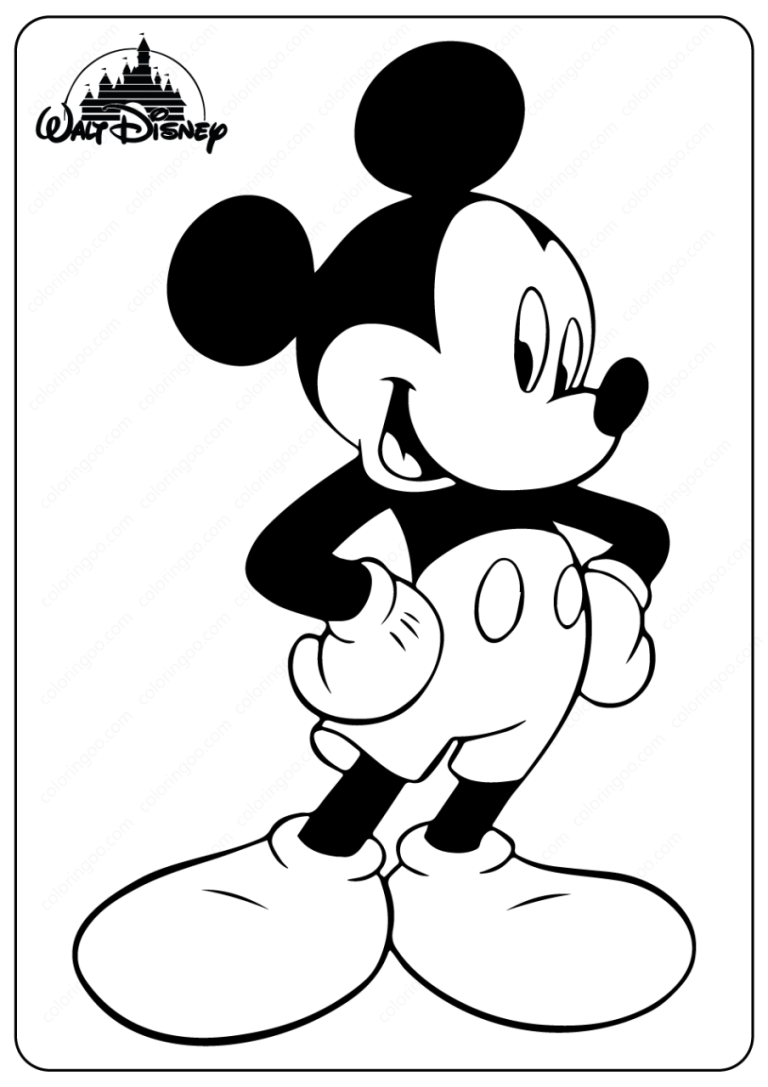Mickey Mouse Colouring Pictures