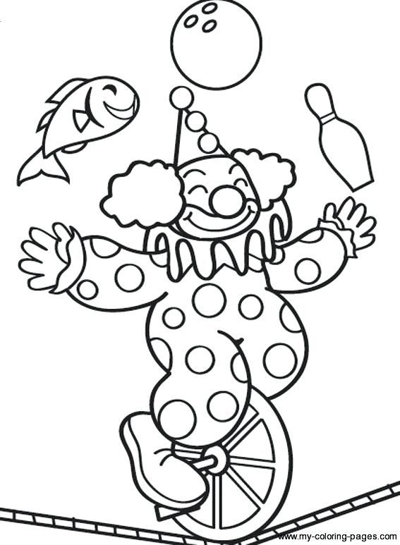 Circus Coloring Pages For Toddlers